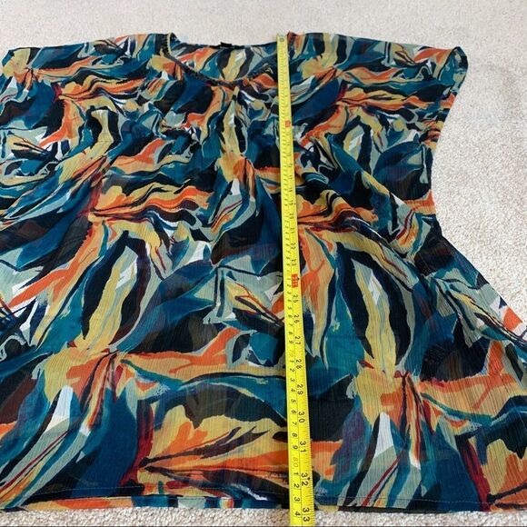 Jessica kimono Kaftan dress beach coverup chiffon short sleeve tropical sequin🔥 - Picture 10 of 12